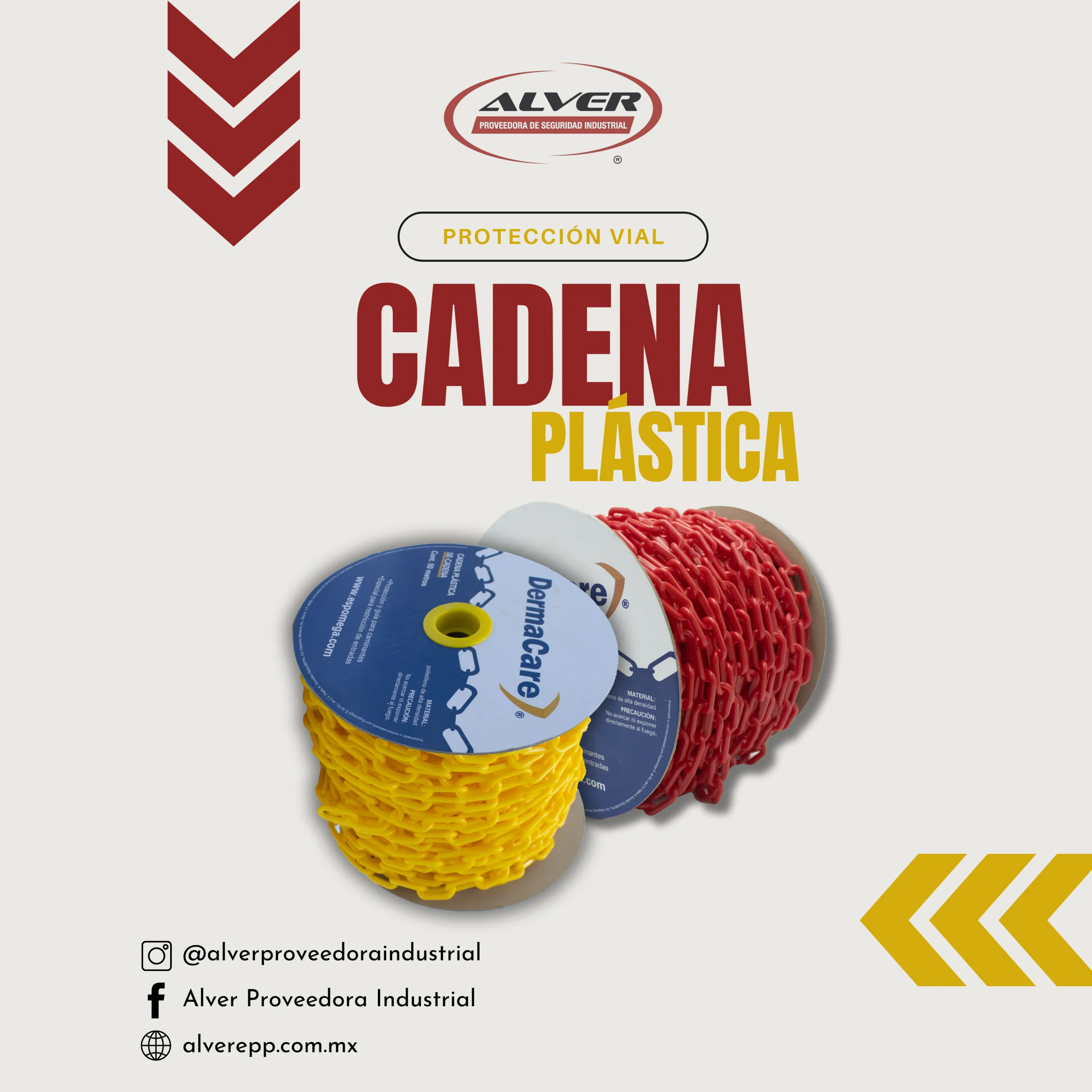 Cadena de plástico de seguridad