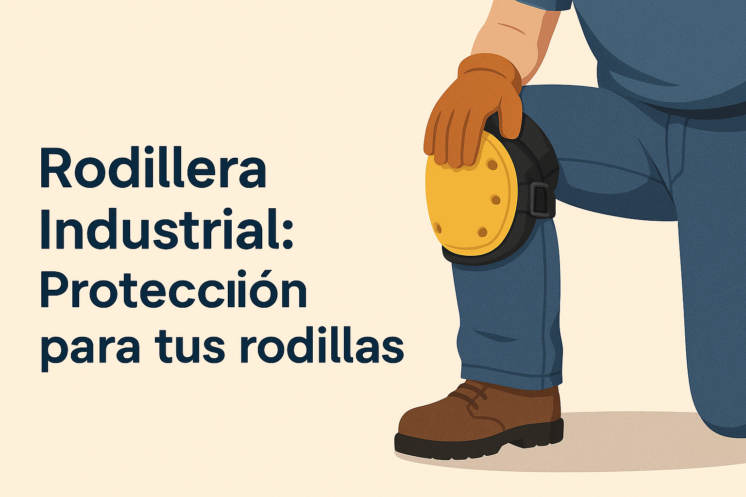 Protección con rodillera industrial